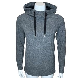 Lululemon Split Pullover Hoodie 4 Heathered Black Gray W3AGRS